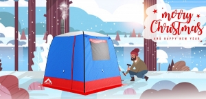 New Year's holidays in Camping Tent Sauna store. Working days